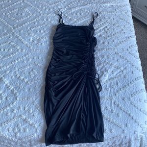 Adalee black midi dress princess Polly